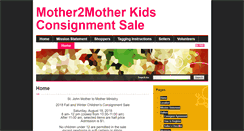 Desktop Screenshot of mother2mothersale.org