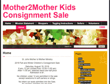 Tablet Screenshot of mother2mothersale.org